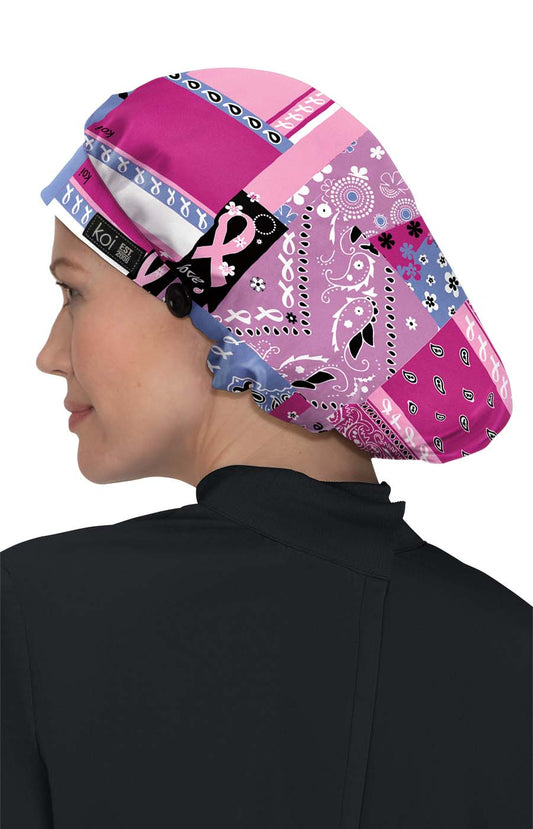 Essentials A174PR Bouffant Scrub Cap Bandana