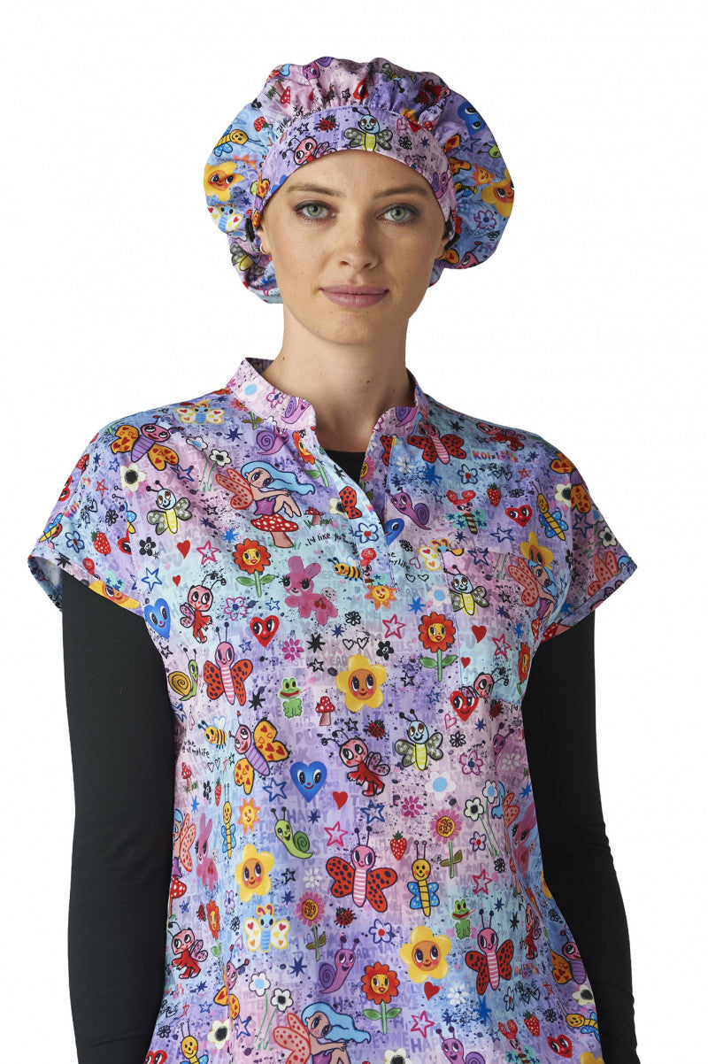 Artist Series A174PRA Bouffant Cap Spring Friends