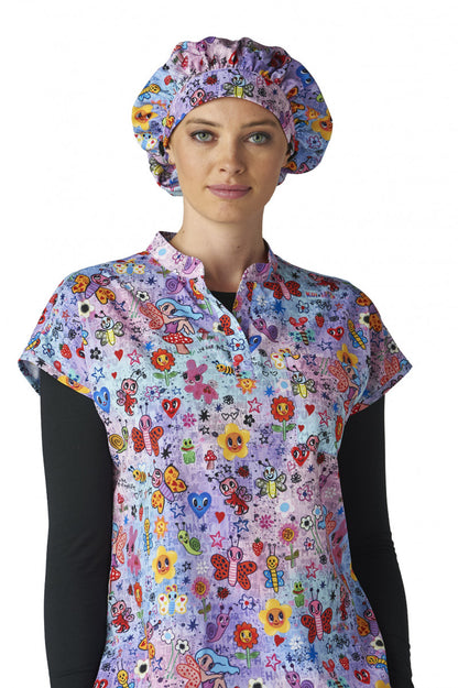 Artist Series A174PRA Bouffant Cap Spring Friends