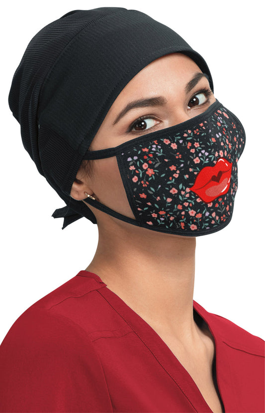 Classics A175 Knit Fashion Mask Floral Lips