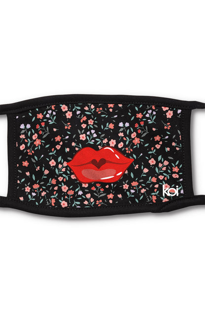 Classics A175 Knit Fashion Mask Floral Lips