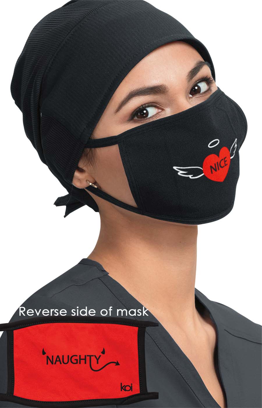 Classics A176 Reversible Fashion Mask Naughty and Nice