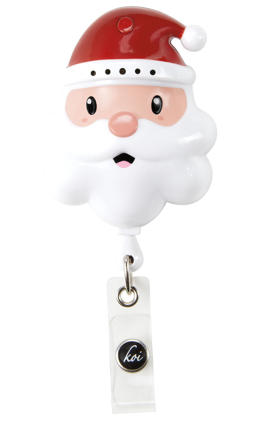 None A182 Badge Reel with Sound Santa