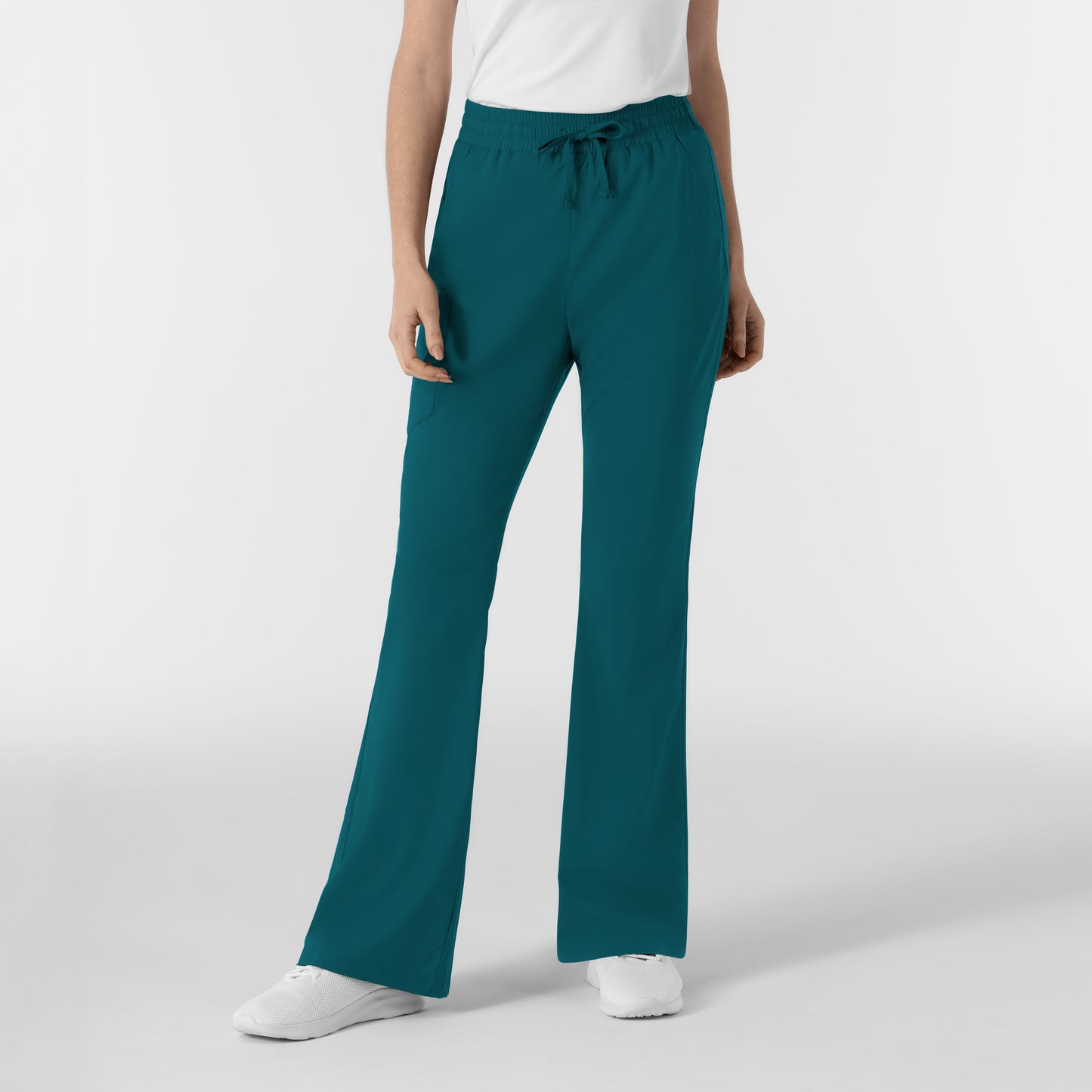 Boundless 5551 Women's Flare Leg Scrub Pants Caribbean