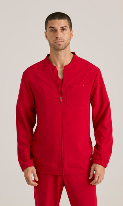 Grey's Anatomy Evolve GSSW887 Cycle Scrub Jacket True Red