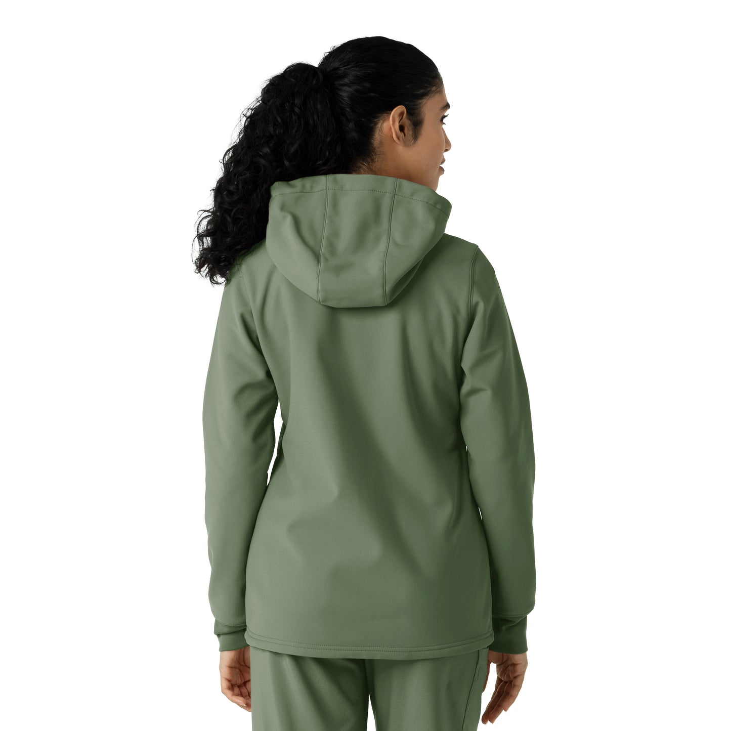 Layers C85023 Women's Bonded Fleece Hoodie Olive