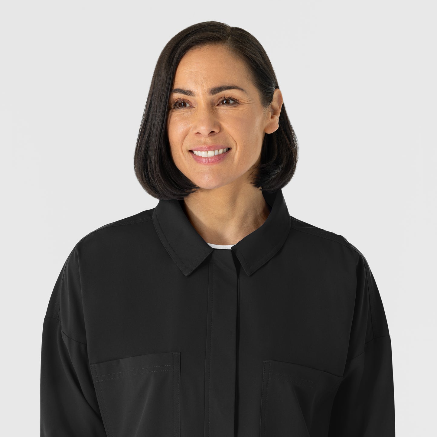 NURTUR 8180 Women’s Scrub Shirt Jacket Black