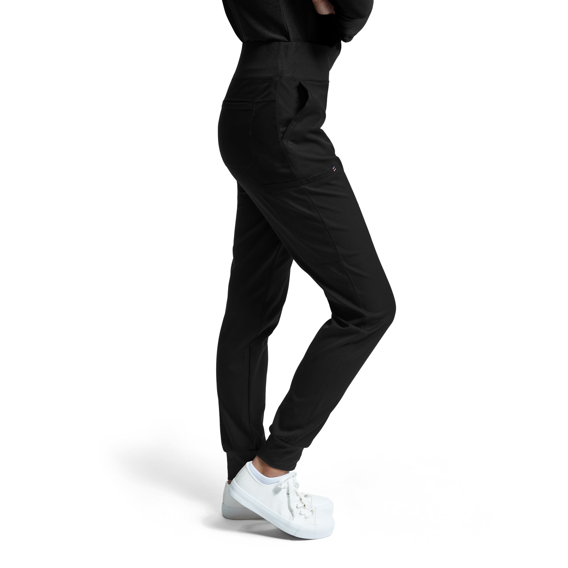 VIBE WB420 Women's Jogger Scrub Pants Black Image