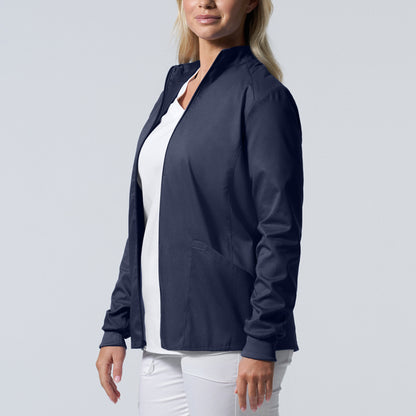 ProFlex LJ701 Women's 3 Pocket Scrub Jacket True Navy Image