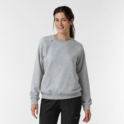 Layers 2169 Women's Pullover Sweatshirt Grey Heather