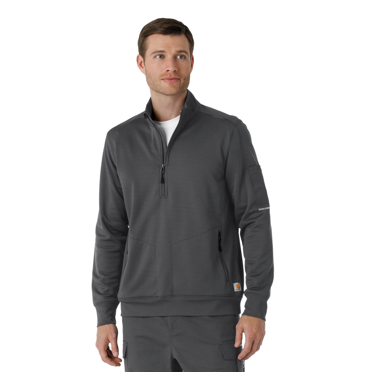 Rugged Flex C86912 Men's Half Zip Pewter