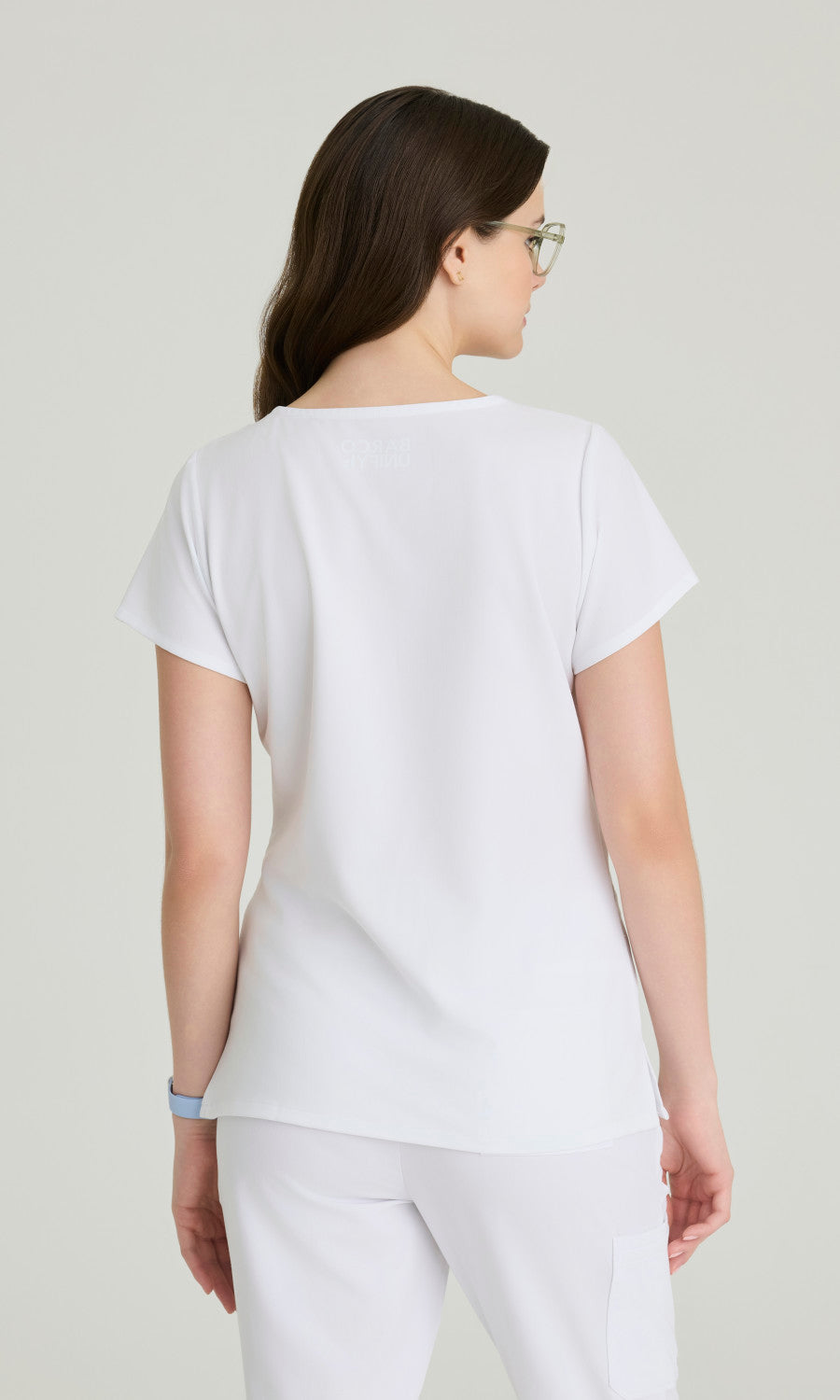 Barco Unify BUT167 Purpose Scrub Top White