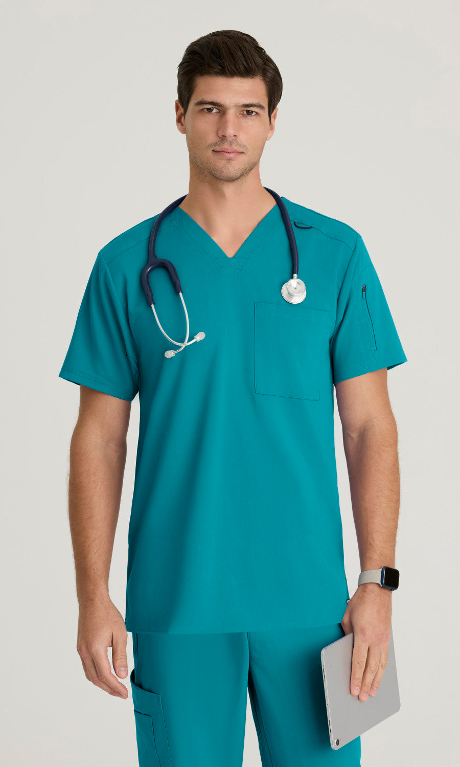 Grey's Anatomy Stretch GRST079 Murphy Scrub Top Teal