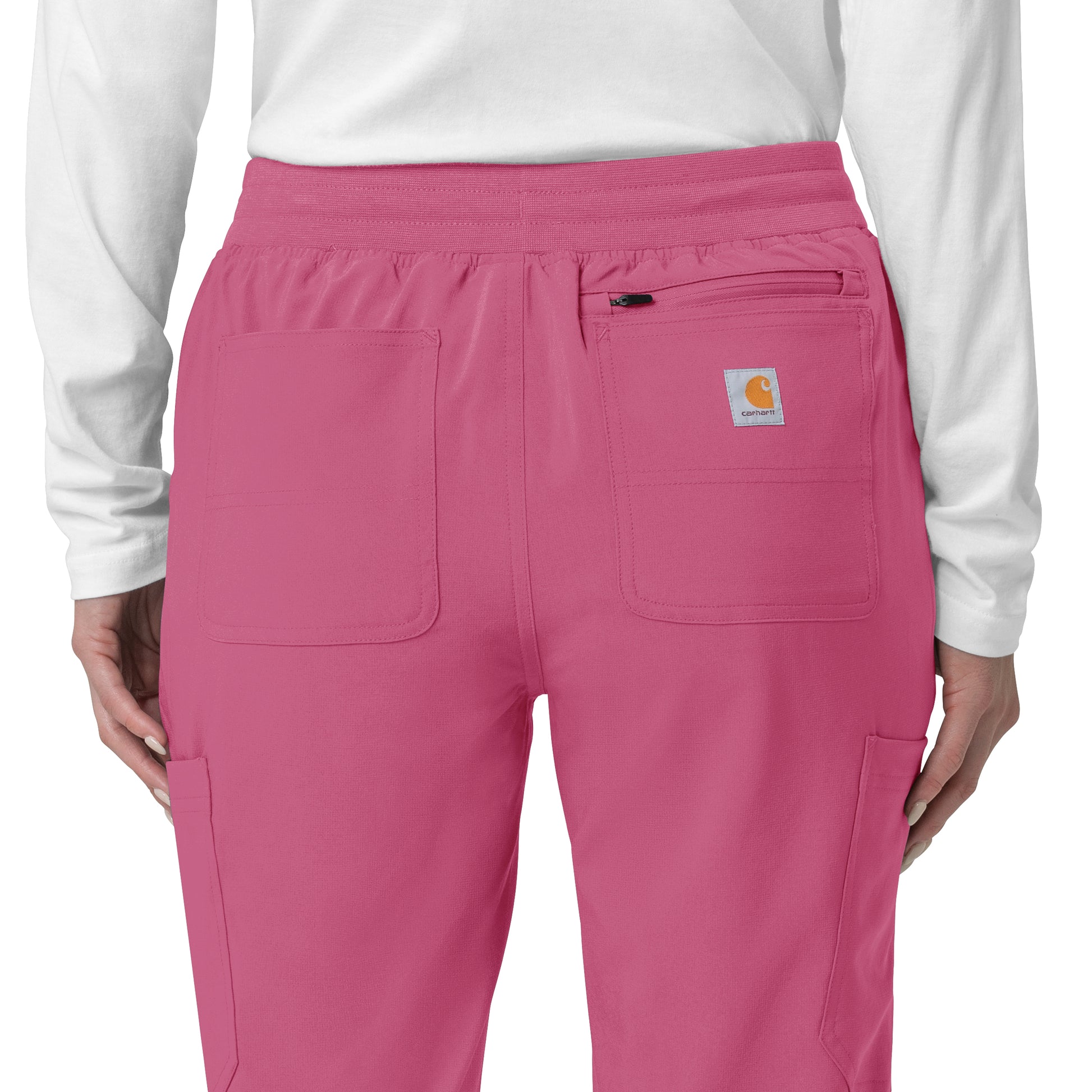 Force Cross-Flex C53110 Women's Cargo Jogger Scrub Pants Electric Fuschia