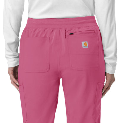 Force Cross-Flex C53110 Women's Cargo Jogger Scrub Pants Electric Fuschia