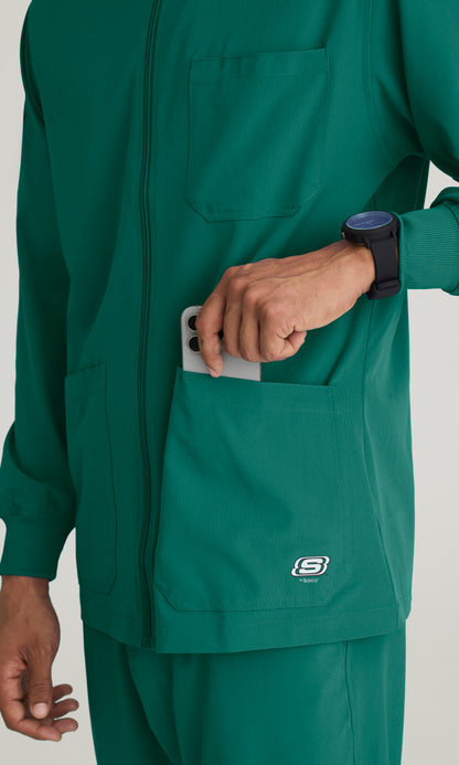Skechers SK0408 Structure Scrub Jacket Hunter Green