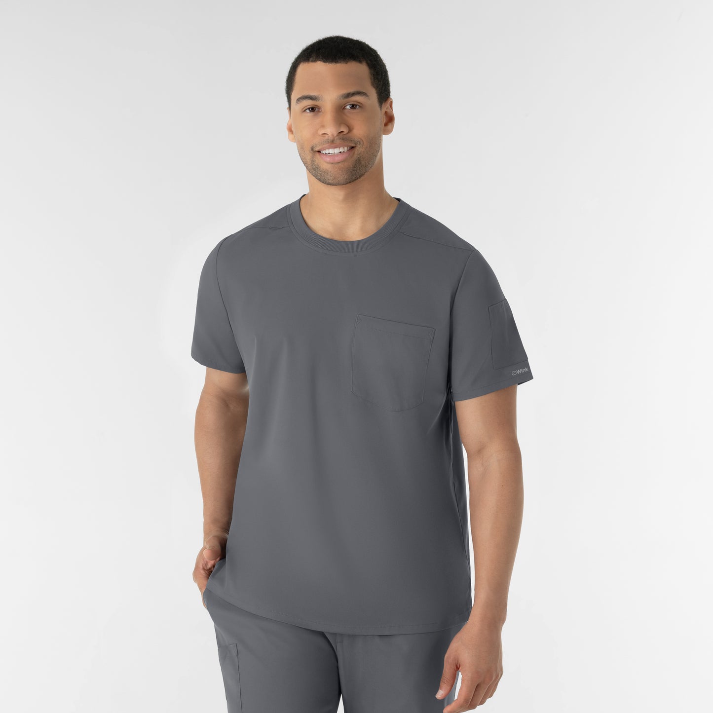 Boundless 6651 Men’s Classic Tee Scrub Top Pewter