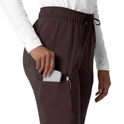 Force Cross-Flex C53210 Women's Straight Leg Cargo Scrub Pants Dark Sepia