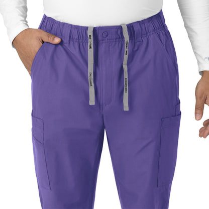 Force Essentials C56113 Men's Straight Leg Cargo Scrub Pants Grape Model Image Alternate | Carhartt