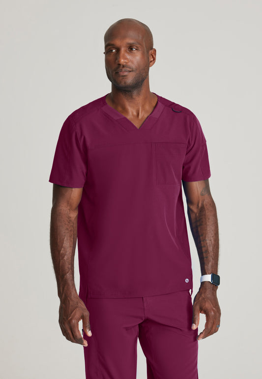 Barco One BOT195 Velocity Scrub Top Wine