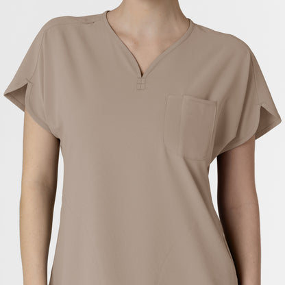 RENEW 6634 Dolman Scrub Top Haze Model Image Left Side | Wink