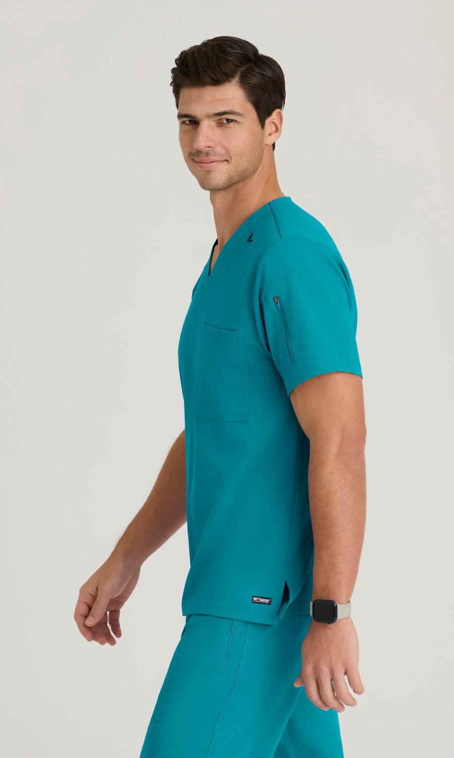 Grey's Anatomy Stretch GRST079 Murphy Scrub Top Teal