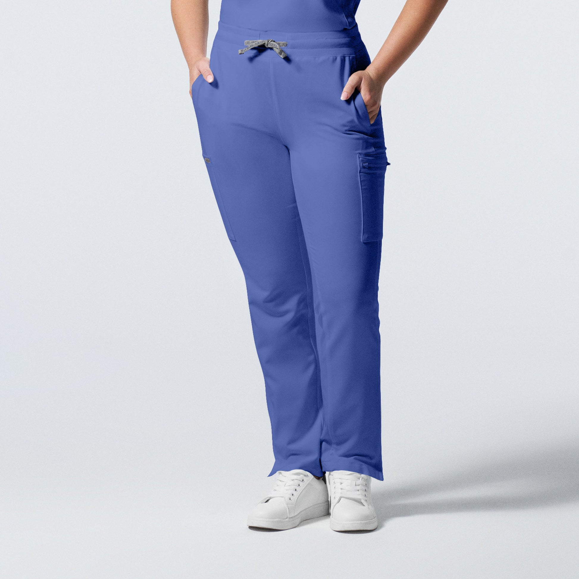 Forward LB400 Women's Cargo Scrub Pants Ceil Blue Image