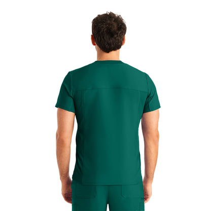 Forward LT111 Men's 2 Pocket V Neck Scrub Top Hunter Image