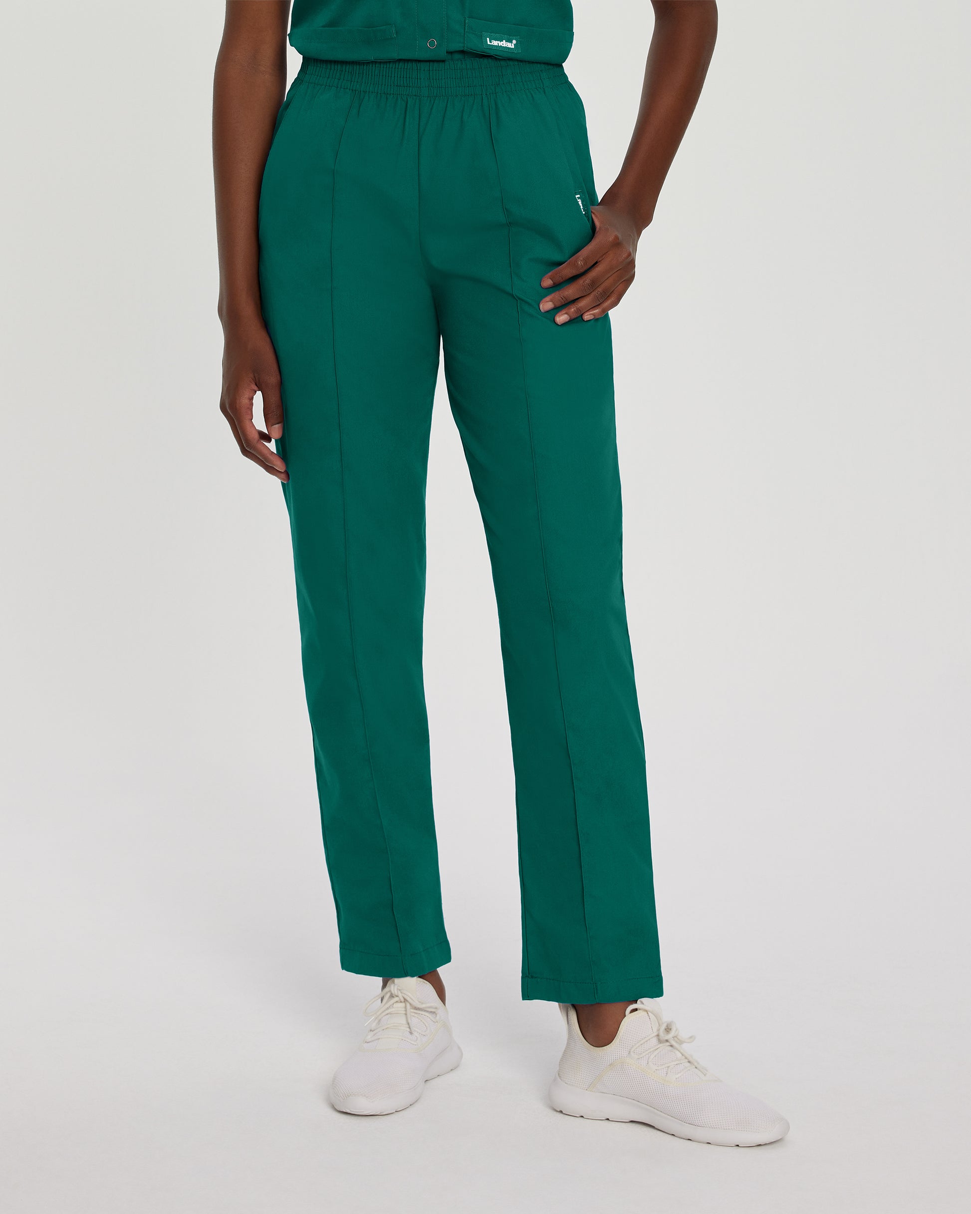 Essentials 8320 Women's Scrub Pants Hunter Green Image