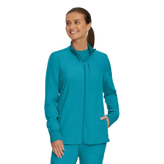 Forward LJ700 Women's 3 Pocket Scrub Jacket Teal Image