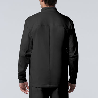 ProFlex LJ702 Men's 4 Pocket Scrub Jacket Black Image