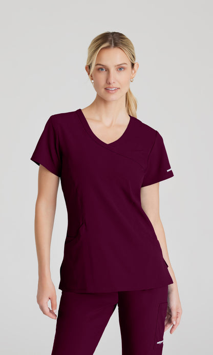 Skechers SK102 Reliance Scrub Top Wine