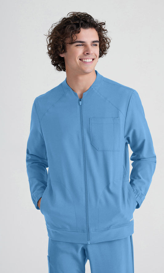 Cleveland Clinic Grey's Anatomy Evolve GSSW887 Cycle Scrub Jacket Ciel Blue