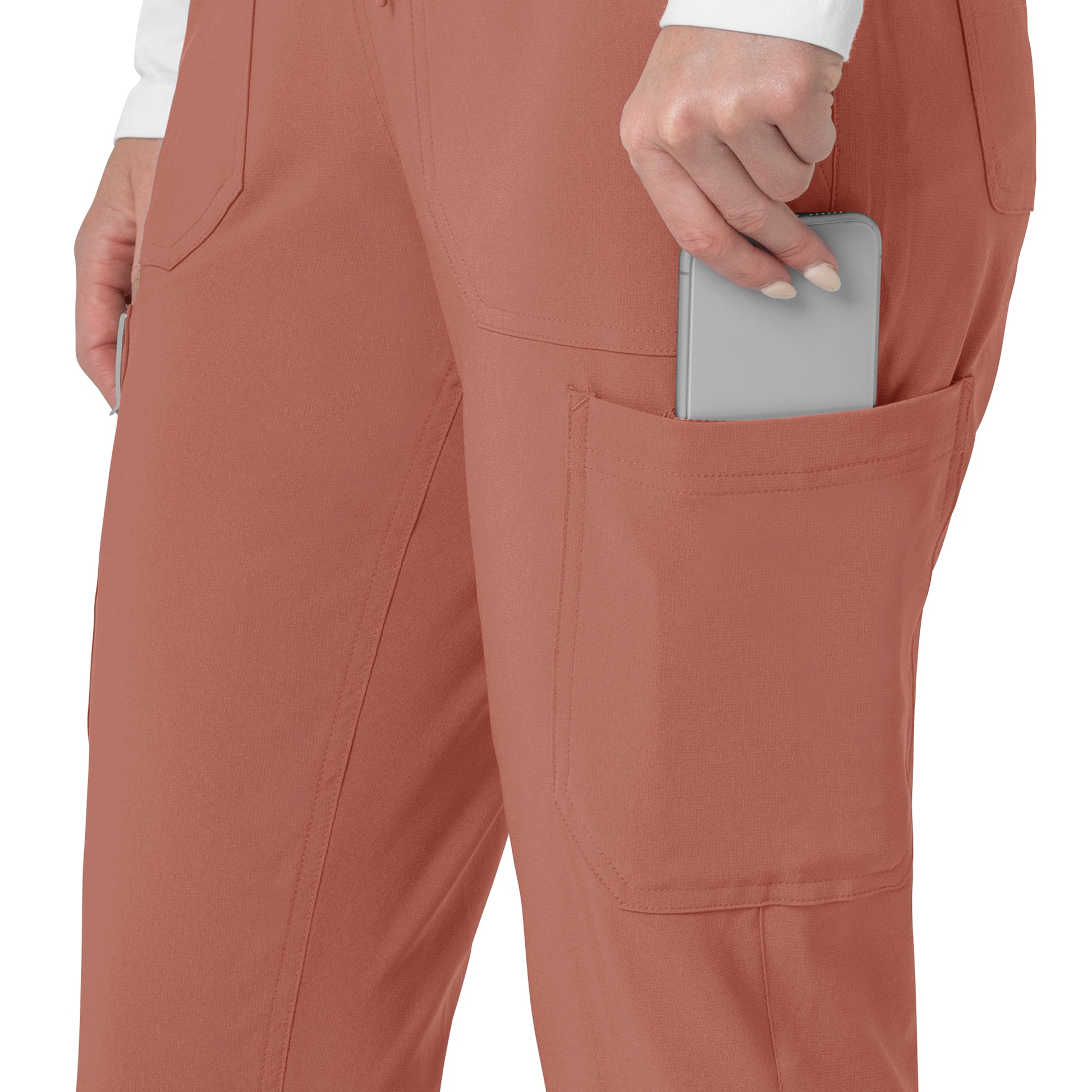 Force Cross-Flex C53110 Cargo Jogger Scrub Pants Wildrose Model Image Alternate | Carhartt