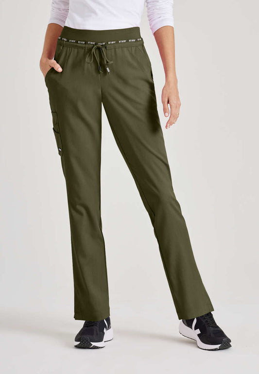 Greys Anatomy Stretch GRSP526 Serena Scrub Pants Olive