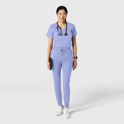 Boundless 6151 Tuck-In Scrub Top Ceil Blue Model Image Alternate | Wink