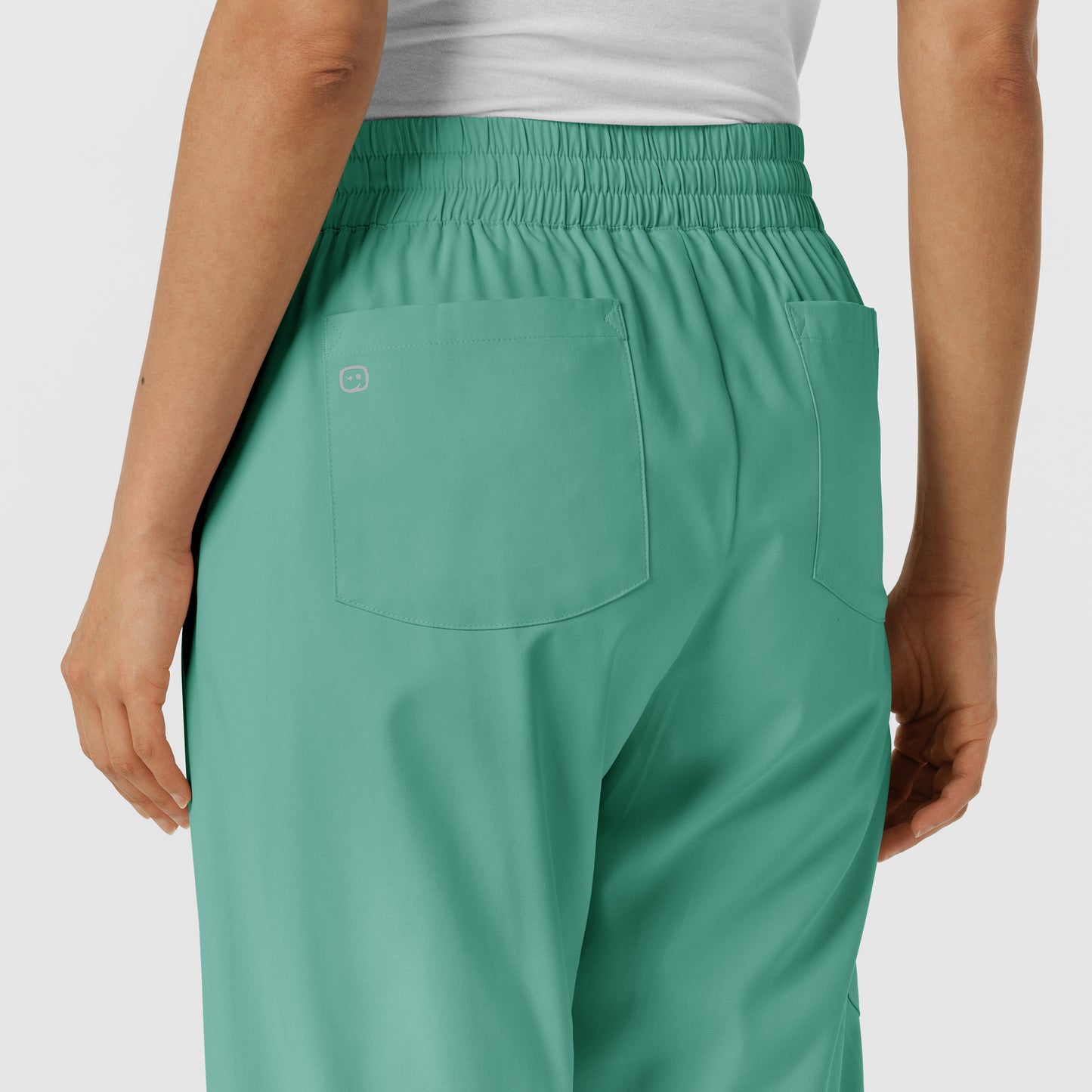 Boundless 5251 Bootcut Scrub Pants Turquoise Model Image Alternate | Wink