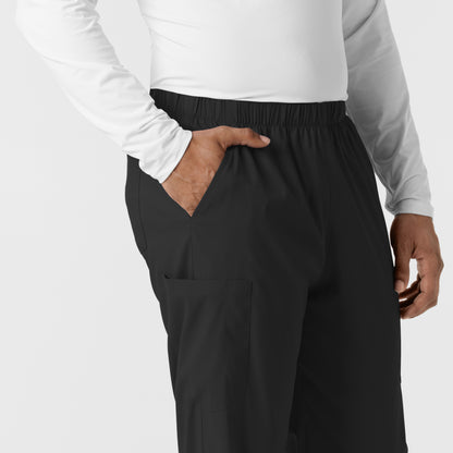 Boundless 5051 Unisex Straight Leg Scrub Pants Black Model Image Alternate | Wink