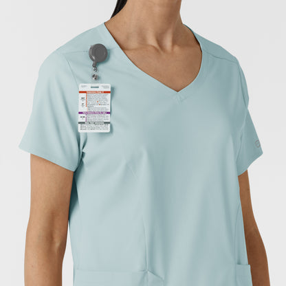 Boundless 6251 2-Pocket V-Neck Scrub Top Sky Blue Model Image Alternate | Wink