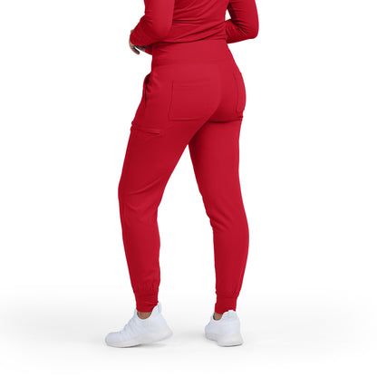 CRFT WB430 Women's Jogger Scrub Pants Racing Red Image