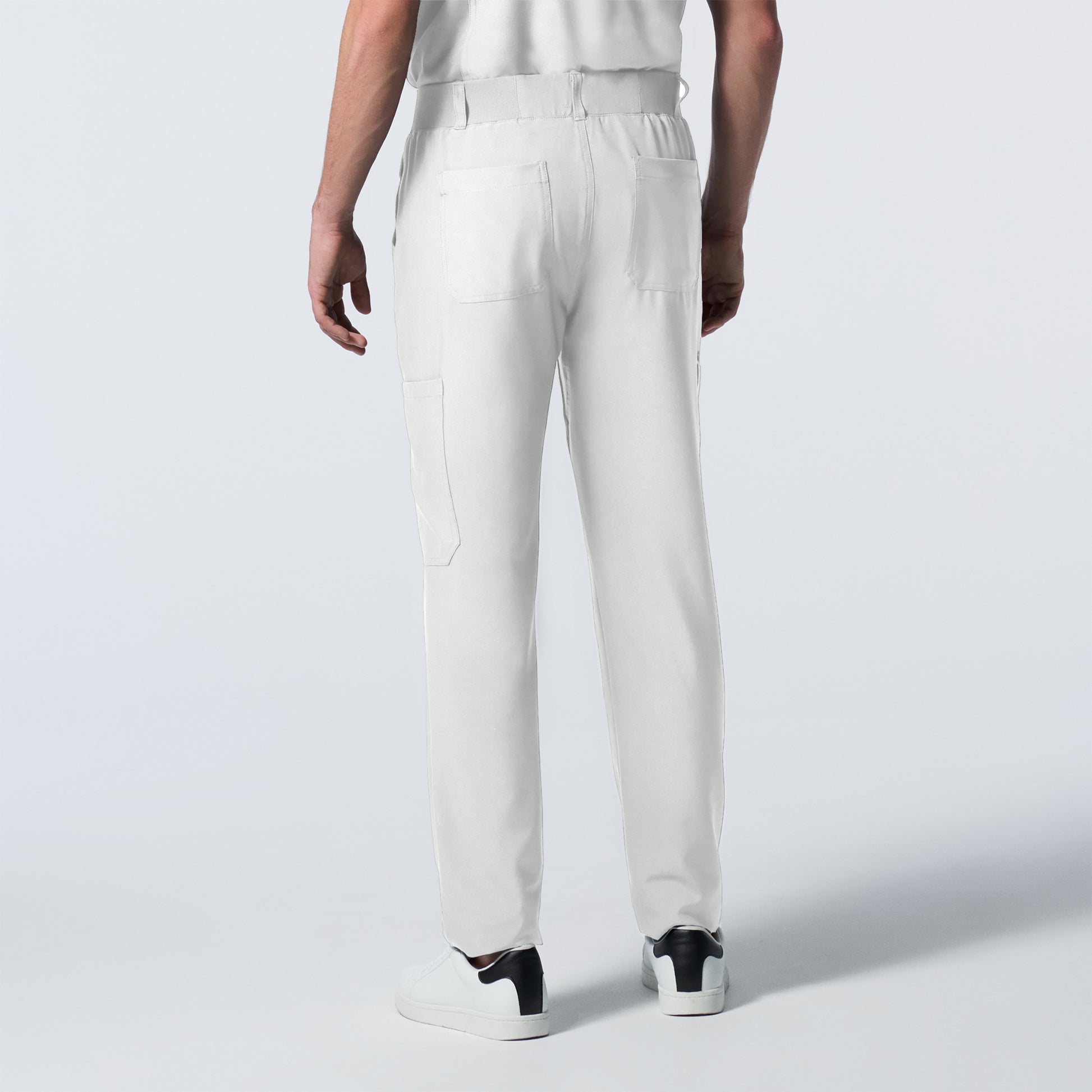 Forward LB410 Men's Cargo Scrub Pants White Image