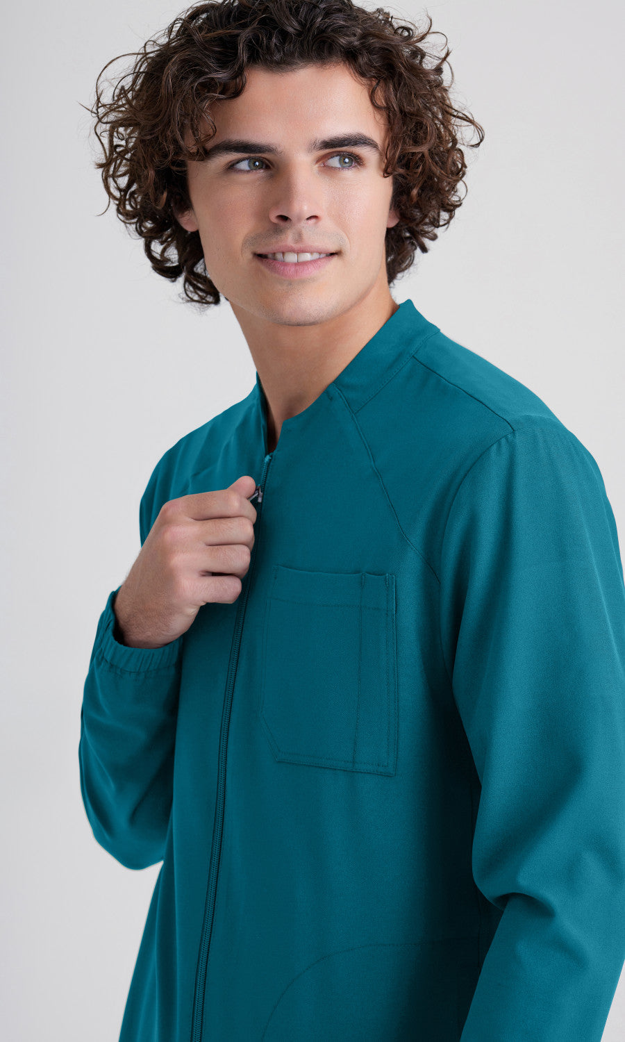 Cleveland Clinic Grey's Anatomy Evolve GSSW887 Cycle Scrub Jacket Bahama