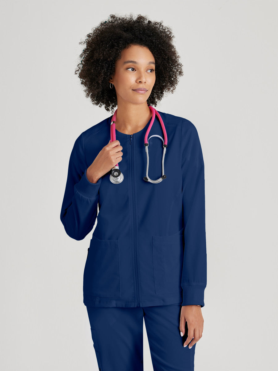 Greys Anatomy Stretch GRSW873 Gianna Warmup Indigo