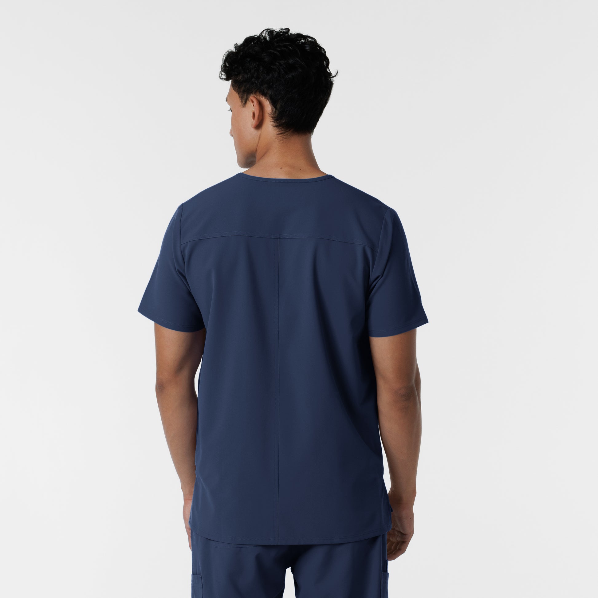 NURTUR 6380 Men's V-Neck Scrub Top Navy