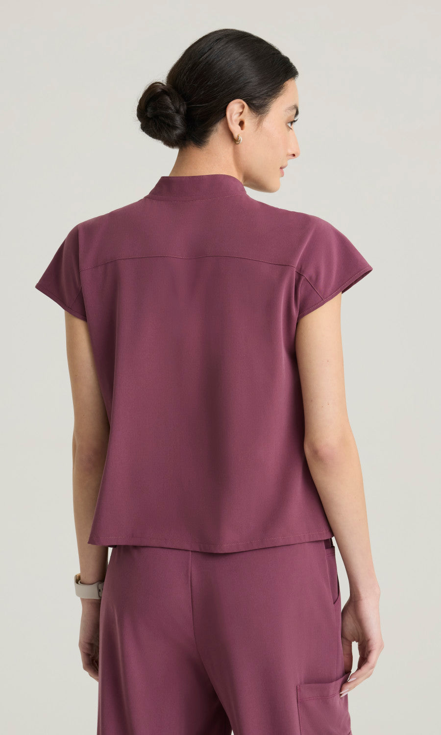 Grey's Anatomy Cultivate GRGT320 Aria Top Dusty Port - back