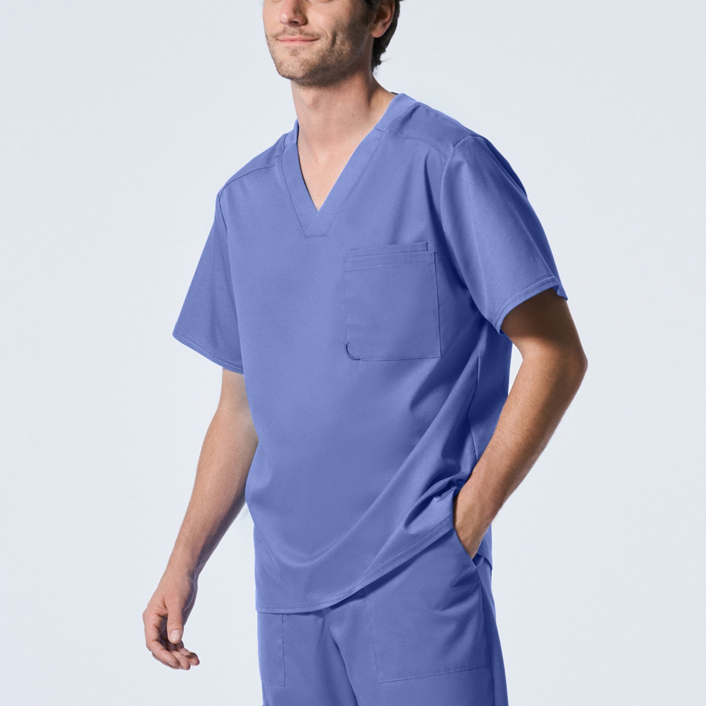 ProFlex LT108 Men's 2 Pocket V Neck Scrub Top Ceil Image