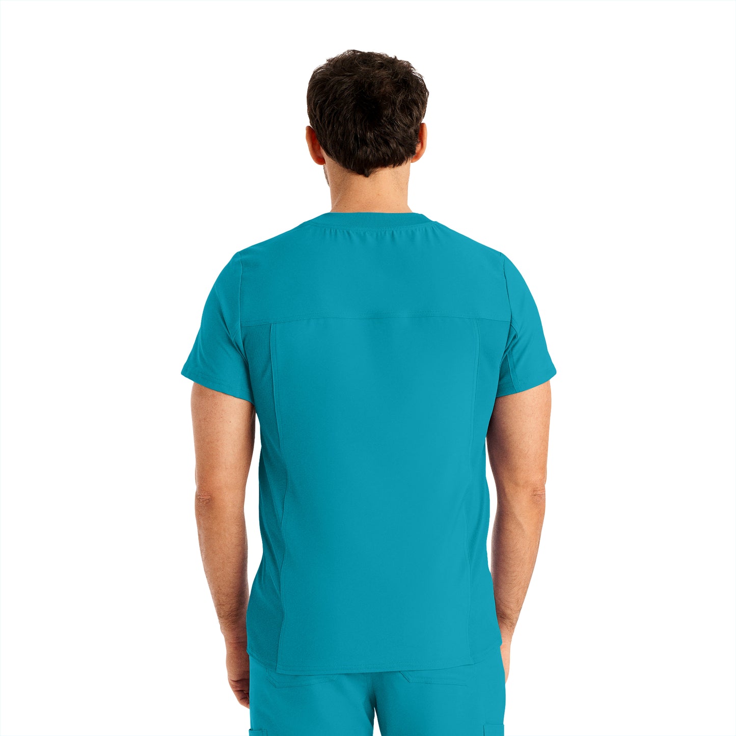 Forward LT110 Men's 4 Pocket V Neck Scrub Top Teal Image