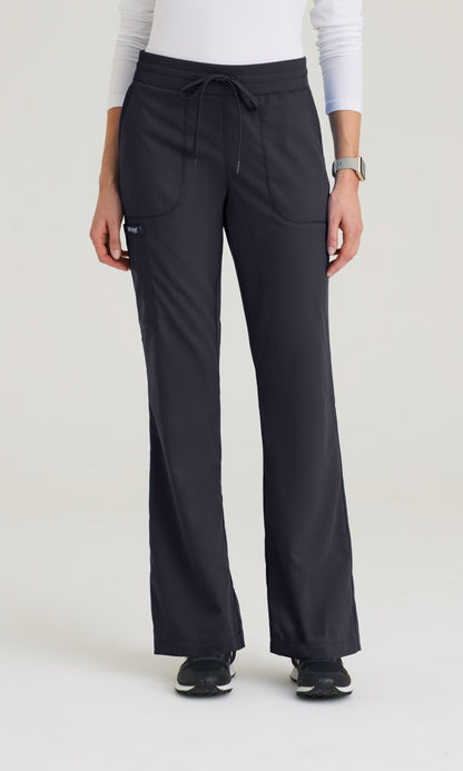 Greys Anatomy Classic GRP735 Women's Erin Pant in Steel by Barco Model Image Front