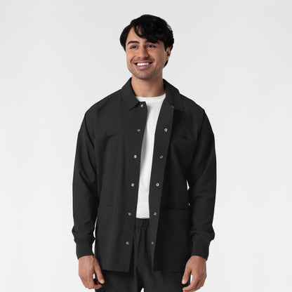 NURTUR 8380 Men’s Scrub Shirt Jacket Black