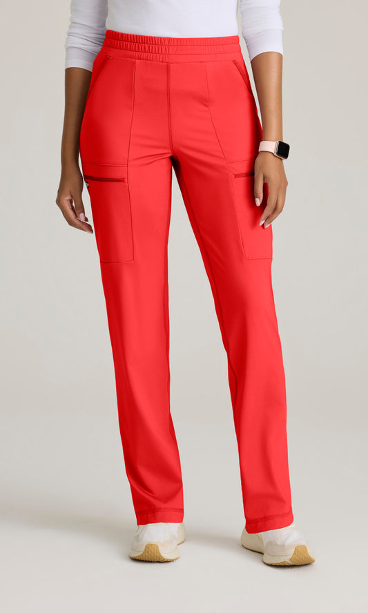 Grey's Anatomy Knits GRSP685 Momentum Knit Scrub Pants Radiant Coral